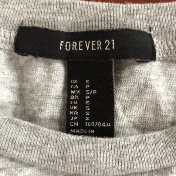 Gray Crop Top with saying “Basically not basic”. - Picture 4 of 4